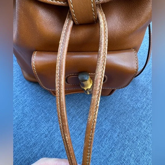 Vintage Gucci Bamboo Mini Backpack - Picture 2 of 11
